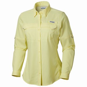 Columbia PFG Lo Drag™ Långärmad Tröja Dam Gula (DZNRG6814)